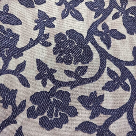 Unbranded Black/Navy Blue Silk Fringed Scarf - Picture 6 of 7